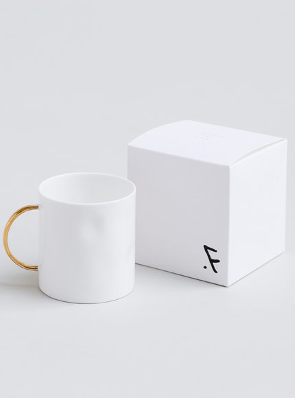 Feldspar gold tea mug