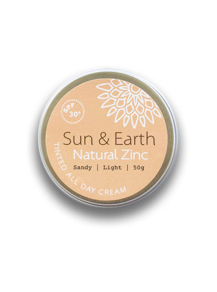 Sun and Earth natural organic non toxic zinc sunscreen SPF suncream