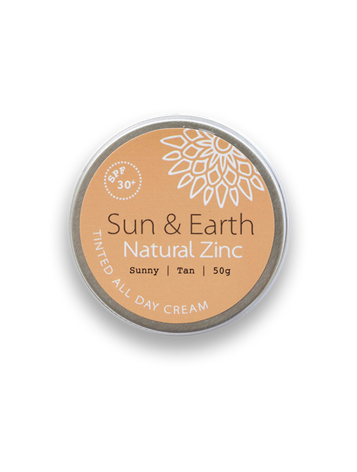 Sun and Earth natural organic non toxic zinc sunscreen SPF suncream
