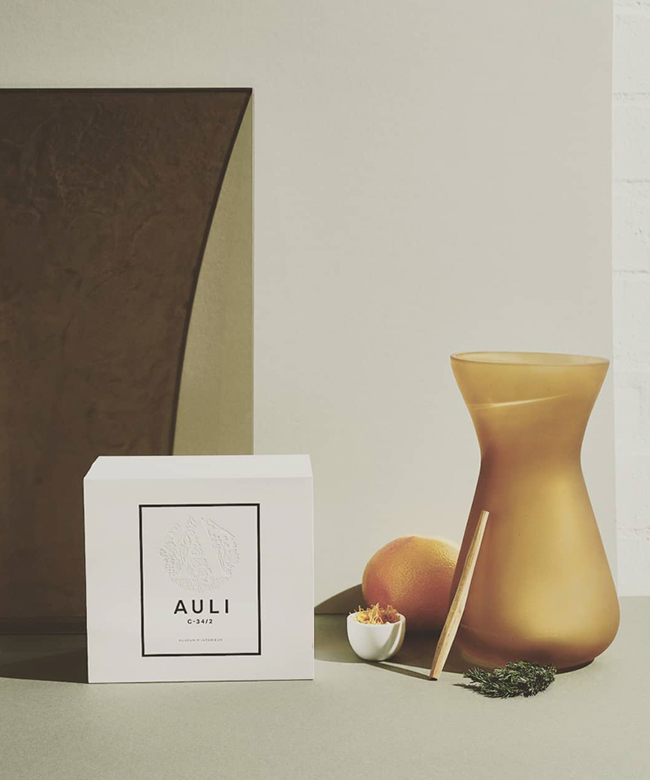Auli London natural home fragrance candles