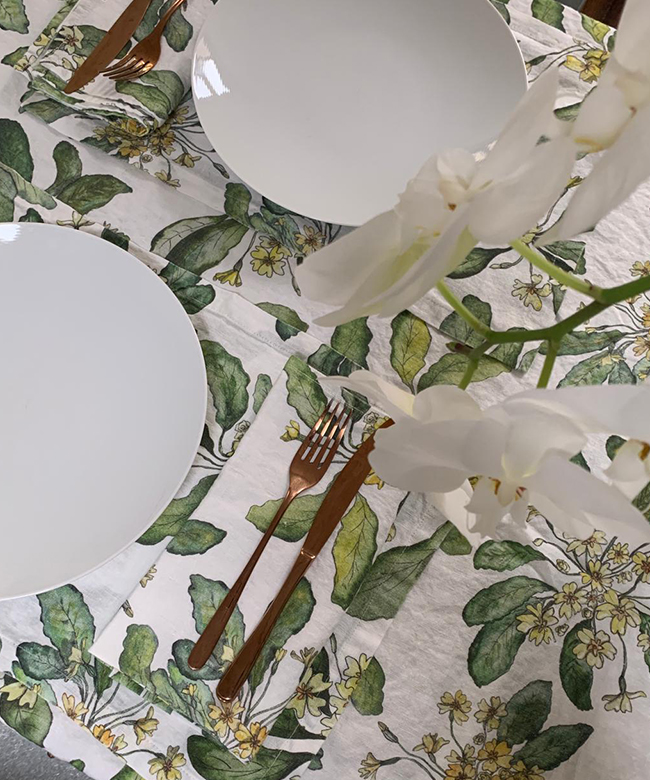 thyme england table linens