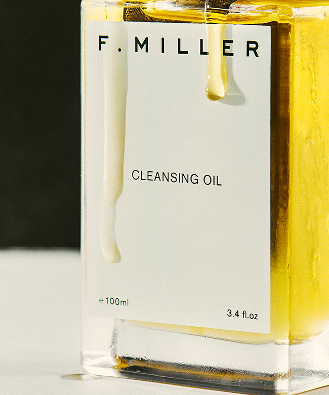 F. MILLER organic sustainable ethical natural cleansing oil skincare