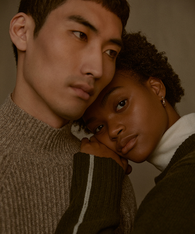 Riley sustainable ethical made to order handmade recycled cashmere
