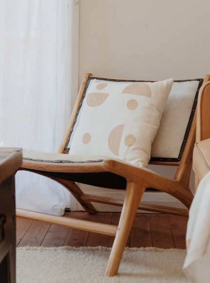 Little Beacon natural handprinted home throws and textiles