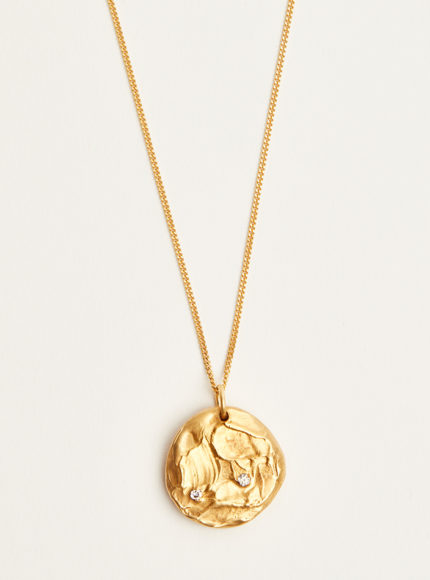 ethical sustainable recycled jewellery carolina de barros gaia gold necklace