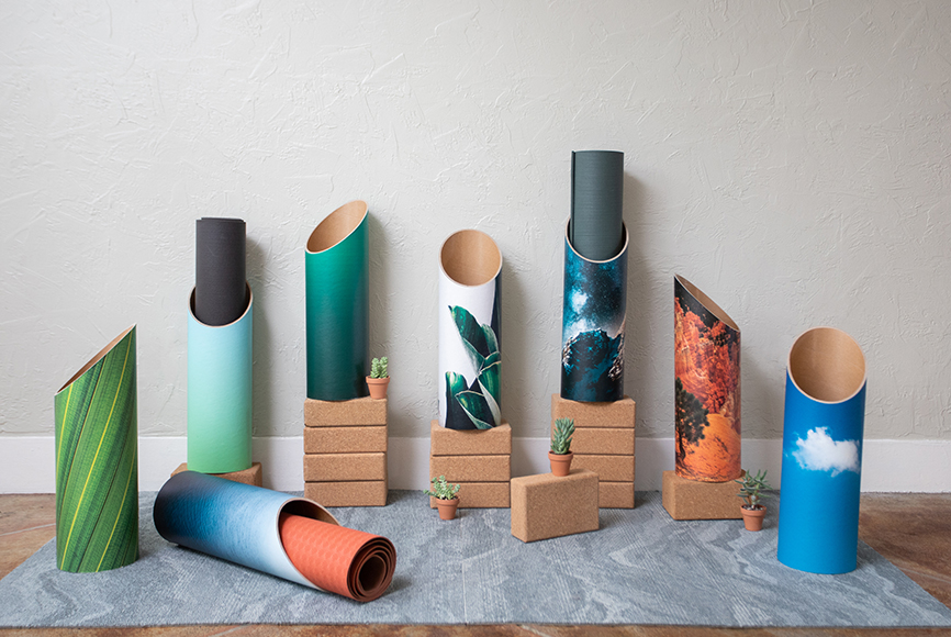 Mache sustainable natural biodegradable yoga accessories tube