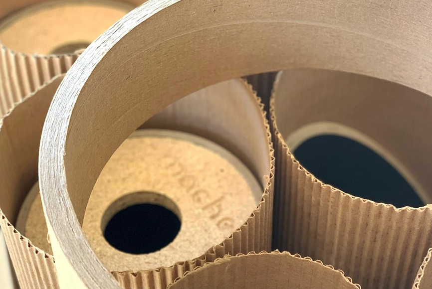 Mache sustainable natural biodegradable yoga accessories tube