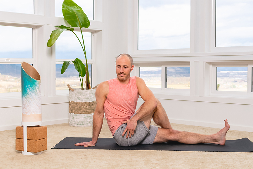 Mache sustainable natural biodegradable yoga accessories tube