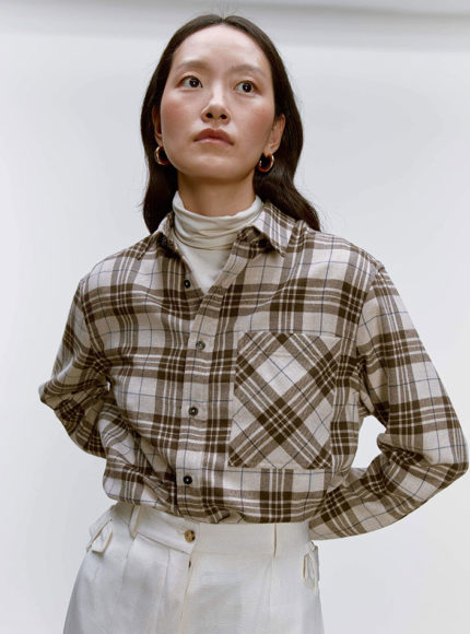 Riley Studio Recycled Flannel Check Shirt