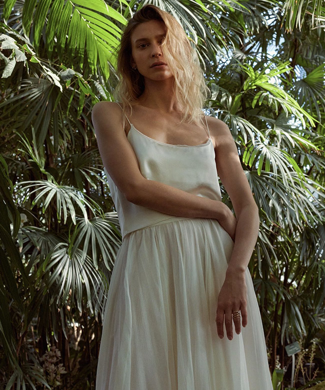 olistic-the-label-caelum-skirt-organic-peace-silk-white-photograph-model-leaves-behind