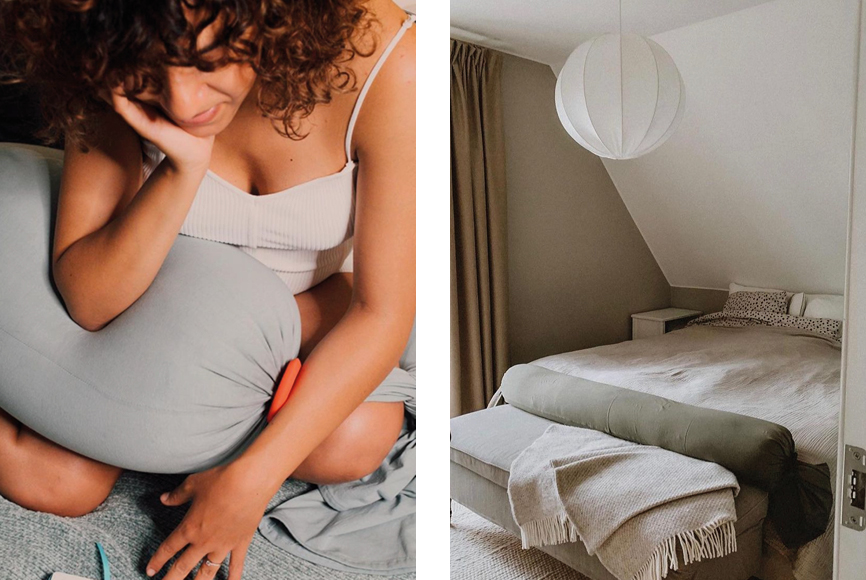 eco pregnancy pillow-sustainable pregnancy pillow-second trimester essentials