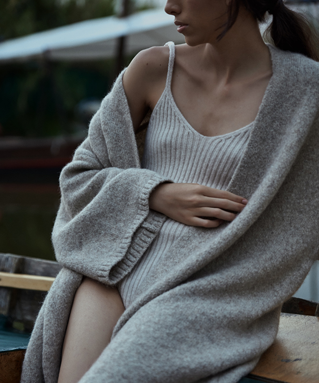 leap-cashmere-knitted-bodysuit-and-maxi-coat-ecru-editorial-portrait-photograph