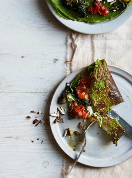 A Plant Based Guest Recipe from Anna Jones: Green Chickpea Pancakes