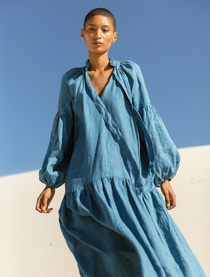 cloe-cassandro-donna-dress-indigo-blue-product-image