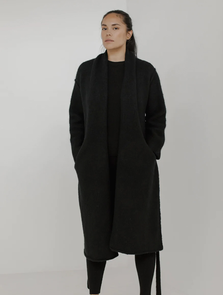 bare-knitwear-felted-wrap-coat-in-black-product-image