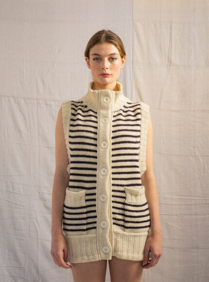 herd-ingleton-gilet-in-ecru-and-anthracite-stripe-product-image