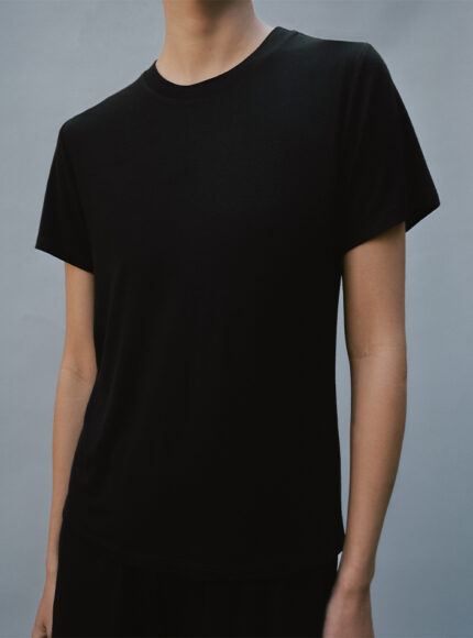 Recline Tee in Black