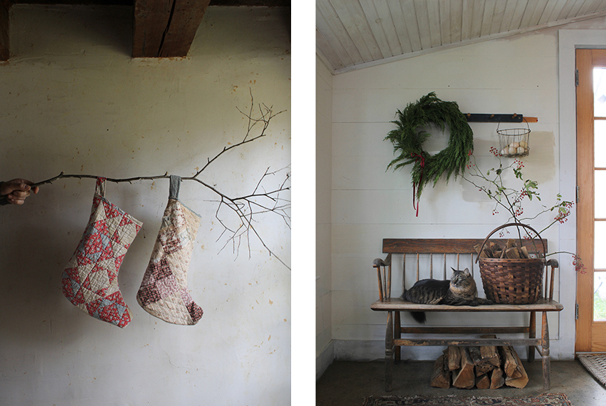 Examples of sustainably foraged items in the home