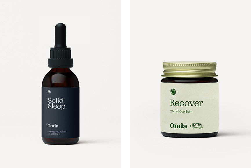 Image of Onda Wellness products side by side.