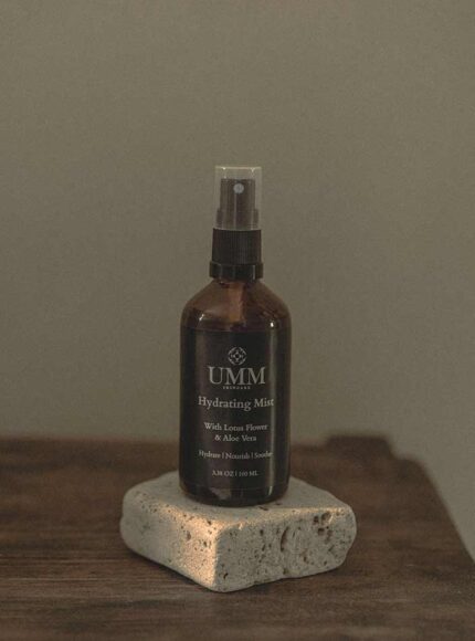 UMM Ayurvedic face and body mist on display