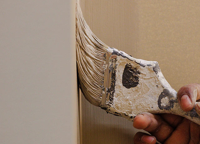 Brush applying color