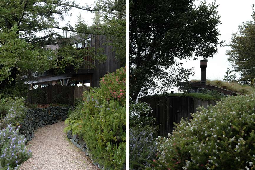 Post Ranch Inn Big Sur, sustainable architecture including green roofs and native plants