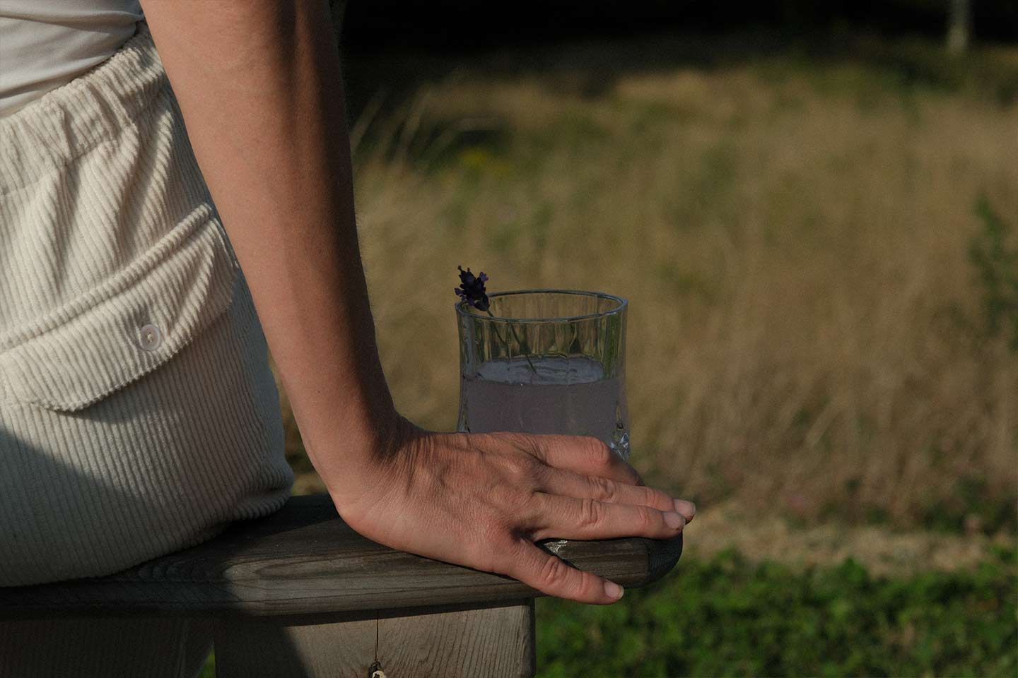 WYNK made as a mocktail with lavender