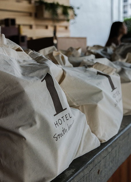 1 Hotel South Beach organic cotton bags